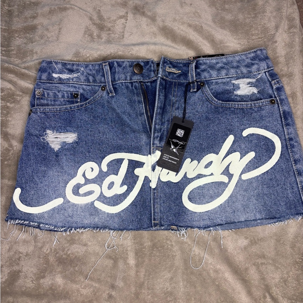 Ed Hardy mini skirt